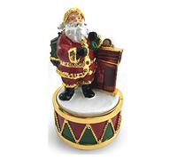 The Leonardo Collection Christmas Wind-up Musical (Santa by Mantelpiece)