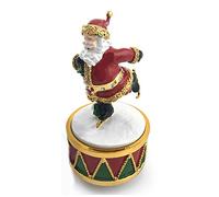 The Leonardo Collection Christmas Wind-up Musical (Santa on Ice Skates)