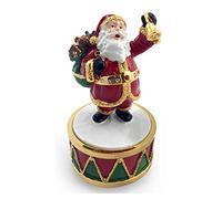 The Leonardo Collection Christmas Wind-up Musical (Santa with Bell)