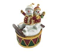 The Leonardo Collection Christmas Wind-up Musical (Snowmen on Sleigh)