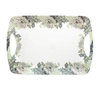 The Leonardo Collection Chrysanthemum Large Tray Melamine Tableware | Large Chrysanthemum tray made from melamine, featuring a decorative William Morris design for everyday serving.