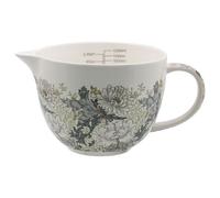 The Leonardo Collection Chrysanthemum Measuring Jug 1200ml Stoneware | Chrysanthemum measuring jug made from stoneware, featuring a decorative William Morris design for practical kitchen use.