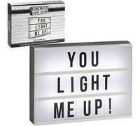 The Leonardo Collection Cinematic Light Up Box with 85 Letters 13-Inches