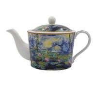 The Leonardo Collection Claude Monet Monet Tea Pot Waterlilies for Kitchen | Lovely Kitchen Accessories for Home | Without Tea Strainer Tea Pot for Daily Use | Durable Tea Pots for Home & Office
