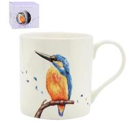 The Leonardo Collection Clemency Bunn Christmas Kingfisher Mug for Hot & Cold Drinks | Durable Coffee Cups for Home & Office | Comfortable & Easy-to-Hold Coffee Mugs for Beverages & Daily Use
