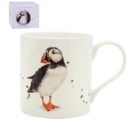 The Leonardo Collection Clemency Bunn Christmas Puffin Mug for Hot & Cold Drinks | Durable Coffee Cups for Home & Office | Comfortable & Easy-to-Hold Coffee Mugs for Beverages & Daily Use