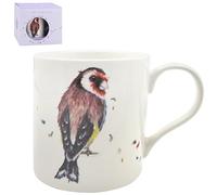 The Leonardo Collection Clemency Bunn Goldfinch Mug for Hot & Cold Drinks | Durable Coffee Cups for Home & Office | Comfortable & Easy-to-Hold Coffee Mugs for Beverages & Daily Use