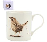 The Leonardo Collection Clemency Bunn Wren Mug for Hot & Cold Drinks | Durable Coffee Cups for Home & Office | Comfortable & Easy-to-Hold Coffee Mugs for Beverages & Daily Use