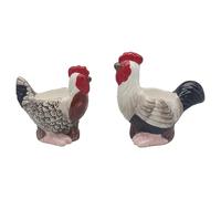 The Leonardo Collection Cockerel and Hen Novelty Egg Cups for Kitchen & Home | Ideal Eggs Cup for Egg Holder Storage | Durable Egg Holder for Everyday Use | Stylish Kitchen Accessory As Egg Cup