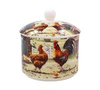 The Leonardo Collection Cockerel & Hen Sugar Bowl with Lid