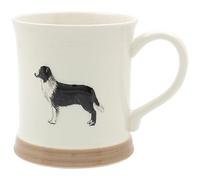 The Leonardo Collection Collie Mug Embossed Country Life, Tea and Coffee Mugs for Hot Drinks | Fine China Printed Mugs for Kitchen & Home | Reusable Ceramic Cups for Every Occasion