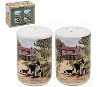 The Leonardo Collection Collie & Sheep Salt & Pepper Pots Set, Multicolour, 5x5x7cm, LP94185
