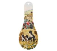 The Leonardo Collection Collie & Sheep Spoon Rest for Kitchen & Home | Lovely Spoon Holder for Kitchen Accessories | Designed By Macneil Studios | Heat Resistant Spoon Rest for All Types of Spoons
