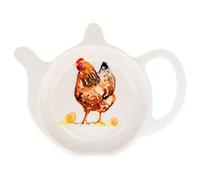 The Leonardo Collection Country Chickens Melamine Tea Bag Tidy