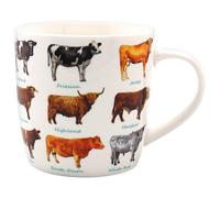 The Leonardo Collection Cows Mug, Tea and Coffee Mugs for Hot Drinks | Fine China Printed Mugs for Kitchen & Home | Reusable Ceramic Cups for Every Occasion | Birthday Gifts for Women & Men