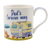 The Leonardo Collection Dad's Caravan Mug, Tea and Coffee Mugs for Hot Drinks | Fine China Printed Mugs for Kitchen & Home | Reusable Ceramic Cups for Every Occasion | Birthday Gifts for Women & Men