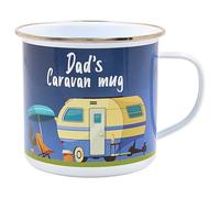 The Leonardo Collection Dad's Caravan Tin Mug, Tea and Coffee Mugs for Hot Drinks | Fine China Printed Mugs for Kitchen & Home | Reusable Ceramic Cups for Every Occasion | Gifts for Women & Men