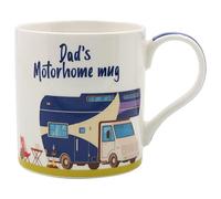 The Leonardo Collection Dad's Motorhome Mug Tea and Coffee Mugs for Hot Drinks | Fine China Printed Mugs for Kitchen & Home | Reusable Ceramic Cups for Every Occasion | Birthday Gifts for Women & Men