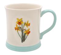 The Leonardo Collection Daffodil Mug Embossed Country Life, Tea and Coffee Mugs for Hot Drinks | Fine China Printed Mugs for Kitchen & Home | Reusable Ceramic Cups for Every Occasion