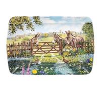 The Leonardo Collection Donkey Tray Small Macneil Studios For Kitchen & Home | Non Slip Serving Tray For Food | Serving Platter For Lunch & Dinner | Plastic Trays For Tea & Serving Dishes