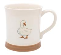 The Leonardo Collection Duck Mug Embossed Country Life, Tea and Coffee Mugs for Hot Drinks | Fine China Printed Mugs for Kitchen & Home | Reusable Ceramic Cups for Every Occasion