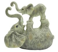 Leonardo Collection The Ellie & Family Playtime Elephant Figurine Figurines Statues For Home Decor | Ideal Ornaments Friendship Gifts For Women & Men | Lovely Centerpiece & Living Room Accessories