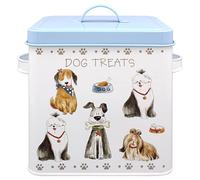 The Leonardo Collection Faithful Friends Dog Treats Box | Durable Pet Food Storage Container | Ideal for Daily Use | Airtight Bin for Dry Pet Food in Any Home