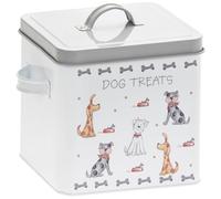The Leonardo Collection Faithful Friends Dog Treats Box For Storage | Durable Food Container For Pet Food | Ideal Dog Food Storage Containers & Food Bin For Daily Use | Airtight Bin For Dry Pet Food