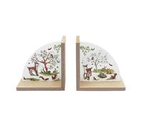 The Leonardo Collection Finola Stack Forest Friends Bookends | Adorable Woodland-Themed Book Holders | Decorative & Sturdy Book Supports | Perfect for Kids' Rooms & Nursery Decor