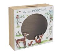 The Leonardo Collection Finola Stack Forest Friends Money Box For Savings | Lovely Money Box For Money Saving Challenge | Money Tin or Money Saving Box For Adults | Ideal Money Safe For Kids