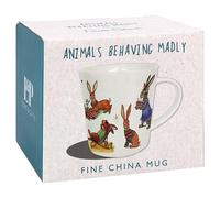 The Leonardo Collection Finola Stack Hare Mug for Home & Kitchen | Stylish Ceramic Mugs for Tea & Coffee | Lovely Cup Set for Mens Gifts & Birthday Gifts for Women