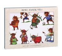 The Leonardo Collection Finola Stack Highland Cow Placemats Set of 4