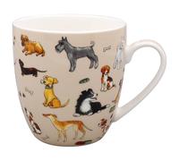 The Leonardo Collection Finola Stack Hot Dogs Mug Coaster Tray for Home & Kitchen | Stylish Ceramic Mugs for Tea & Coffee | Lovely Cup Set for Mens Gifts & Birthday Gifts for Women