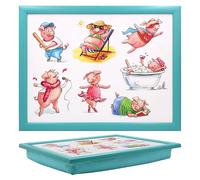 The Leonardo Collection Finola Stack Pigs Laptray With Bean Bag for Serving Dishes | Lovely Lap Trays for Eating on Lap for Dinner or Breatfast | Newly Designed Food Trays for Lap