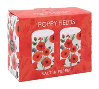 The Leonardo Collection Finola Stack Poppy Salt and Pepper Shakers for Home & Restaurants | British Designed Salt and Pepper Sets for Kitchen | Durable Pepper and Salt Shaker for Dining Table
