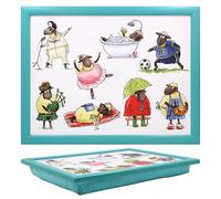 The Leonardo Collection Finola Stack Sheep Laptray With Bean Bag for Serving Dishes | Lovely Lap Trays for Eating on Lap for Dinner or Breatfast | Newly Designed Food Trays for Lap