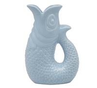 The Leonardo Collection Fish Jug Vase Blue 20cm | Ceramic or Glass for Kitchen Use | Beautiful Cream or Milk Jug for Daily Needs | Versatile Water Jug