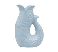 The Leonardo Collection Fish Jug/Vase Blue 26cm for Kitchen & Home | Ceramic Or Glass Jug for Multiple Use | Beautiful Cream Or Milk Jugs Vase for Daily Use