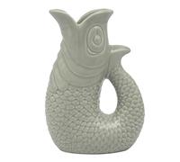 The Leonardo Collection Fish Jug Vase Green 20cm | Ceramic or Glass for Kitchen Use | Beautiful Cream or Milk Jug for Daily Needs | Versatile Water Jug