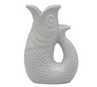 The Leonardo Collection Fish Jug/Vase Grey 20cm - 2L Glass Jug for Multiple Use - Classic Design - No Lid - Kitchen & Home