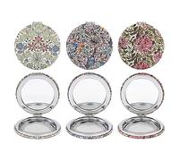 The Leonardo Collection Floral Compact Mirror - William Morris - Classic Floral Pattern Travel Accessory - ASSORTED DESIGNS, One Chosen at Random
