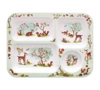 The Leonardo Collection Forest Friends Compartment Tray | Dinner Tray for Multiple Uses Around The Home | | Designed By Finola Stack | Trays for Food Serving Or Drinks Serving