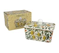 William Morris Fruits China Butter Dish to Hold 1/2 Butter (259g)