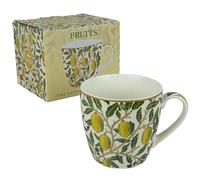 The Leonardo Collection Fruits Large Breakfast Mug William Morris, Tea and Coffee Mugs for Hot Drinks | Fine China Printed Mugs for Kitchen & Home | Reusable Ceramic Cups for Every Occasion