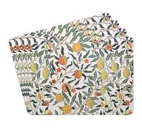 The Leonardo Collection Fruits Placemats Set of 4 William Morris Table Mats For Home & Kitchen | Easy Clean & Washable Place Mats For Table | Stylish Decorations & Daily Use
