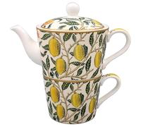 The Leonardo Collection Fruits Tea for One by William Morris | Elegant Tea Set with Iconic Fruits Design | Perfect for Solo Tea Time or as a Decorative Piece | Durable Ceramic
