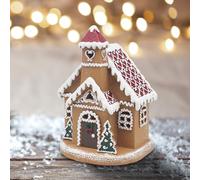 The Leonardo Collection Gingerbread LED House with Tree for Home & Living Room | Lovely Led Lights for Home Decor & Night Light | Ideal Led Lights for Bedroom & Table | Durable for Daily Use
