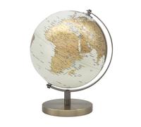 The Leonardo Collection Globe Cream & Gold 15cm For Home & Office | World Map Globe For Kids And World Globes For Adults | Globes of Earth For Knowledge & Decoration | Ideal Map of The World For All