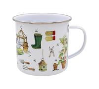 The Leonardo Collection Green Fingers Tin Mug for Home & Kitchen | Newly Designed Mugs for Tea & Coffee | Lovely Cup for Mens Gifts & Birthday Gifts for Women