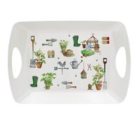 The Leonardo Collection Green Fingers Tray Large For Serving Dishes | Serving Trays For Kitchen Accessories | Lovely Serving Platter For Serving Food & Tea Trays for Food Serving